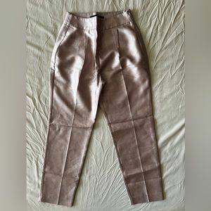 Metallic Cropped Pants